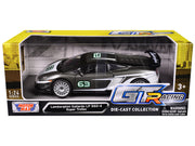 Lamborghini Gallardo LP 560-4 Super Trofeo #63 Gray Metallic and White "GT Racing" Series 1/24 Diecast Model Car by Motormax image 3