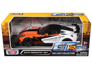 2019 Chevrolet Corvette ZR1 #24 Orange and White with Black Graphics "GT Racing" Series 1/24 Diecast Model Car by Motormax image 3