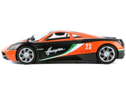 Pagani Huayra #23 Orange and Black with Stripes "GT Racing" Series 1/24 Diecast Model Car by Motormax image 4