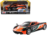 Pagani Huayra #23 Orange and Black with Stripes "GT Racing" Series 1/24 Diecast Model Car by Motormax image 5