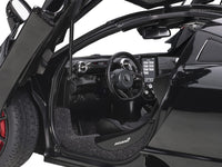 Mclaren Senna Stealth Cosmos Black with Carbon Accents 1/18 Model Car by Autoart image 4