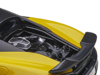 Mclaren 600LT Sicilian Yellow and Carbon 1/18 Model Car by Autoart image 3