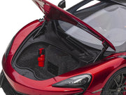 Mclaren 600LT Vermillion Red and Carbon 1/18 Model Car by Autoart image 4