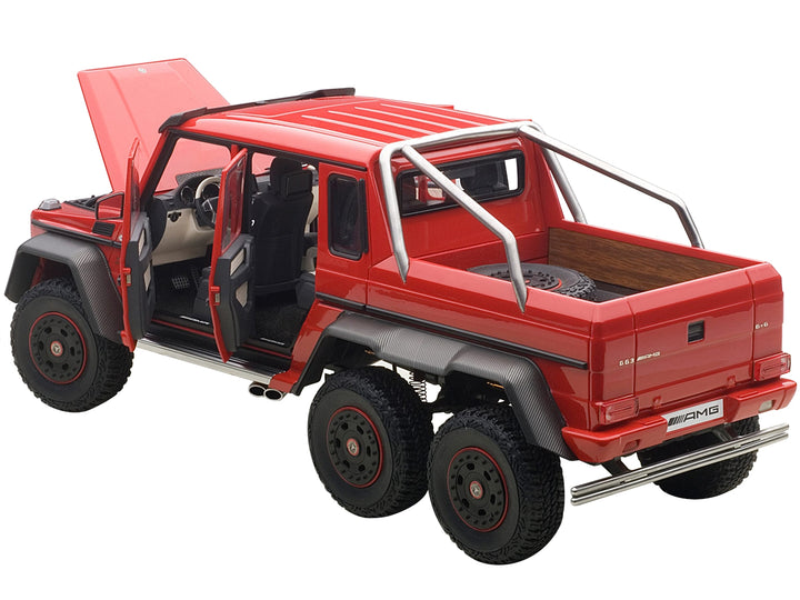 Mercedes G63 AMG 6X6 Red 1/18 Model Car by Autoart image 2