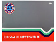Formula One F1 Pit Crew 7 Figure Set Team Black Release III for 1/18 Scale Models by American Diorama image 4