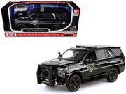 2025 Chevrolet Tahoe PPV "General Motors Police" Black "Custom Builder's Kit - Law Enforcement and Public Service" Series 1/24 Diecast Model Car by Motormax