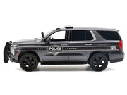 2025 Chevrolet Tahoe PPV "General Motors Police" Gray Metallic "Custom Builder's Kit - Law Enforcement and Public Service" Series 1/24 Diecast Model Car by Motormax image 2