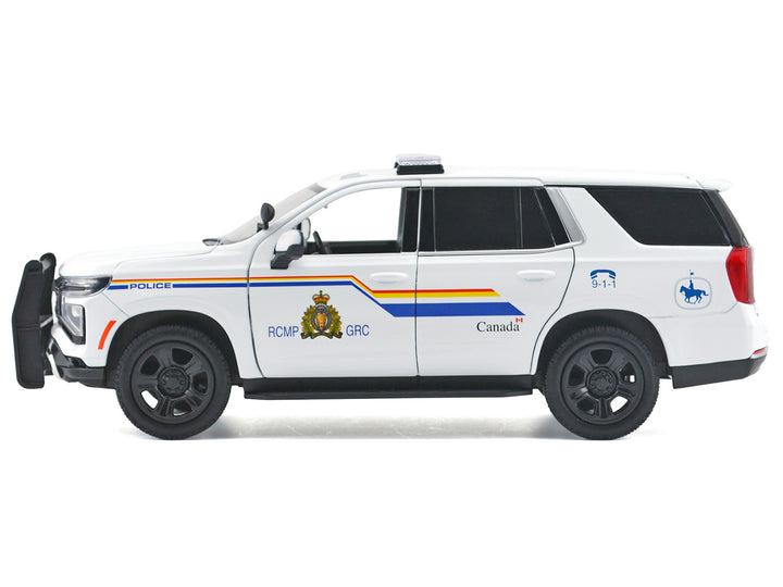 2025 Chevrolet Tahoe PPV with Light Bar "RCMP Royal Canadian Mounted Police" White "Law Enforcement and Public Service" Series 1/24 Diecast Model Car by Motormax image 2