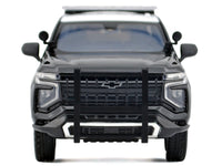 Motormax 2025 Chevrolet Tahoe California Highway Patrol police black white 1:24 76645, view 4