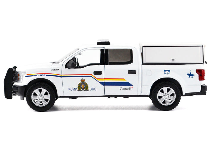 2019 Ford F-150 Lariat Crew Cab Pickup Truck with Camper Box "Royal Canadian Mounted Police" White "Law Enforcement and Public Service" Series 1/24-1/27 Diecast Model Car by Motormax image 2