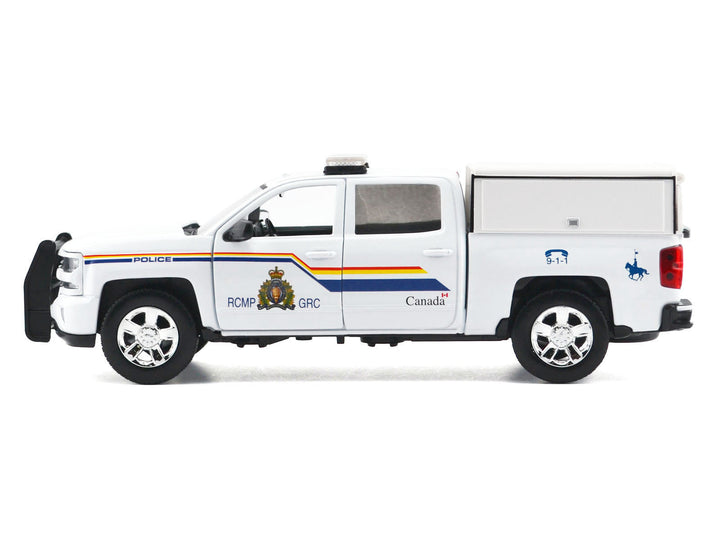 2017 Chevrolet Silverado 1500 LT Z71 Crew Cab Pickup Truck with Camper Box "Royal Canadian Mounted Police" White "Law Enforcement and Public Service" Series 1/24-1/27 Diecast Model Car by Motormax image 2
