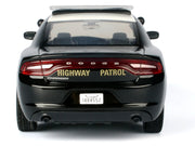 2023 Dodge Charger Pursuit Police Car "California Highway Patrol" Black and White "Law Enforcement and Public Service" Series 1/24 Diecast Model Car by Motormax image 3