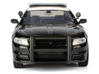 2023 Dodge Charger Pursuit Police Car "California Highway Patrol" Black and White "Law Enforcement and Public Service" Series 1/24 Diecast Model Car by Motormax image 4