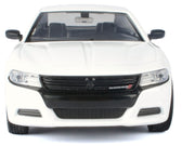 2023 Dodge Charger Pursuit Police Car White "Custom Builder's Kit - Law Enforcement and Public Service" Series 1/24 Diecast Model Car by Motormax image 4