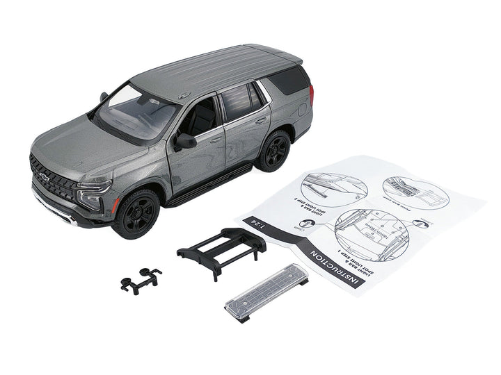 2025 Chevrolet Tahoe PPV Dark Gray Metallic "Custom Builder's Kit - Law Enforcement and Public Service" 1/24 Diecast Model Car by Motormax image 2