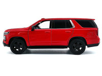 2025 Chevrolet Tahoe PPV Red "Custom Builder's Kit - Law Enforcement and Public Service" Series 1/24 Diecast Model Car by Motormax image 3