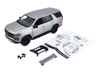 2025 Chevrolet Tahoe PPV Silver Metallic "Custom Builder's Kit - Law Enforcement and Public Service" Series 1/24 Diecast Model Car by Motormax image 2