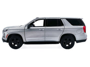 2025 Chevrolet Tahoe PPV Silver Metallic "Custom Builder's Kit - Law Enforcement and Public Service" Series 1/24 Diecast Model Car by Motormax image 3