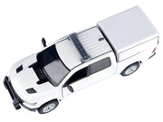 2019 RAM 1500 Laramie Crew Cab Pickup Truck with Truck Bed Camper White "Custom Builder's Kit" Series 1/24-1/27 Diecast Model Car by Motormax image 4