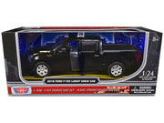 2019 Ford F-150 Lariat Crew Cab Pickup Truck Unmarked Plain Black "Law Enforcement and Public Service" Series 1/24 Diecast Model Car by Motormax