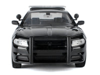 2023 Dodge Charger Pursuit Police Car Black and White "Law Enforcement and Public Service" Series 1/24 Diecast Model Car by Motormax image 2