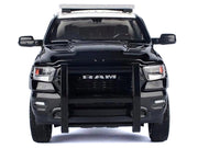 2019 RAM 1500 Laramine Crew Cab Pickup Truck "California Highway Patrol" Black and White with Truck Bed Camper "Law Enforcement and Public Service" Series 1/24-1/27 Diecast Model Car by Motormax image 2