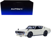 Nissan Skyline 2000GT-R (KPGC110) Tuned Version RHD (Right Hand Drive) White 1/18 Model Car by Autoart image 5