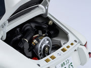 Porsche 911 Carrera 2.7 RS "The Circuit Wolf" White with Red Stripes and Wheels with Hood Graphics 1/18 Model Car by Autoart image 3