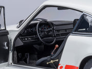 Porsche 911 Carrera 2.7 RS Grand Prix White with Red Stripes and Wheels 1/18 Model Car by Autoart image 4