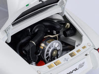 Porsche 911 Carrera 2.7 RS Grand Prix White with Green Stripes and Wheels 1/18 Model Car by Autoart image 4