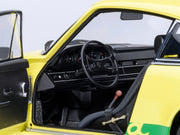 Porsche 911 Carrera 2.7 RS Light Yellow with Green Stripes and Wheels 1/18 Model Car by Autoart image 3