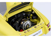 Porsche 911 Carrera 2.7 RS Light Yellow with Green Stripes and Wheels 1/18 Model Car by Autoart image 4