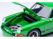 Porsche 911 Carrera 2.7 RS Viper Green with Black Stripes and Wheels 1/18 Model Car by Autoart image 2