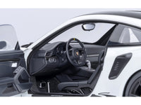 Porsche 911 (991.2) GT3 RS Weissach Package White with Carbon Hood and Top 1/18 Model Car by Autoart image 4