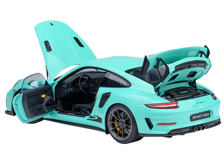 Porsche 911 (991.2) GT3 RS Mint Green 1/18 Model Car by Autoart image 2