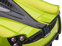 Pagani Huayra Roadster Verde Firenze Green Metallic and Carbon with Luggage Set 1/18 Model Car by Autoart image 4