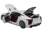 Lexus LFA Whitest White with Red and Black Interior 1/18 Model Car by Autoart image 4