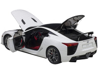Lexus LFA Whitest White with Carbon Top 1/18 Model Car by Autoart image 2