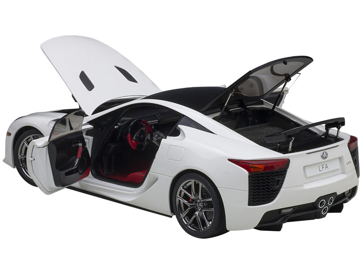 Lexus LFA Whitest White with Carbon Top 1/18 Model Car by Autoart image 2