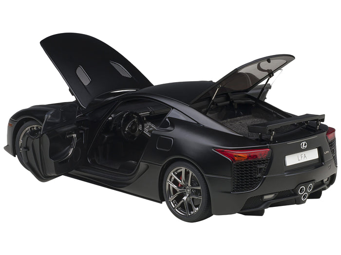 Lexus LFA Matt Black 1/18 Model Car by Autoart image 2