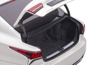 Lexus LS500h Sonic White Metallic with Crimson and Black Interior 1/18 Model Car by Autoart image 5
