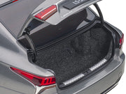 Lexus LS500h Manganese Luster Gray Metallic with Crimson and Black Interior 1/18 Model Car by Autoart image 4