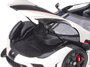 Koenigsegg Regera White with Black Carbon and Red Stripes 1/18 Model Car by Autoart image 2