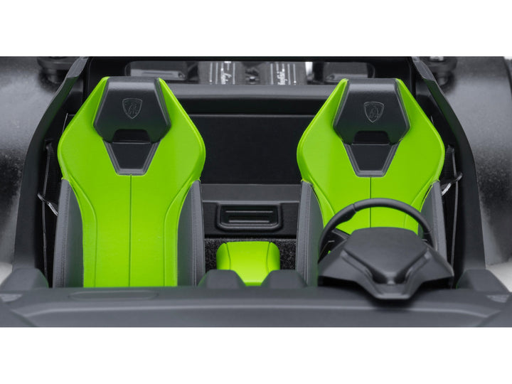 Lamborghini Huracan GT "LB-Silhouette Works" Pearl Green Metallic with Black Top 1/18 Model Car by Autoart image 2