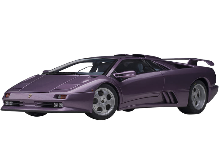 Lamborghini Diablo SE30 Jota Viola SE30 / Purple Metallic with Blue Interior 1/18 Model Car by Autoart image 2