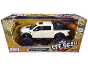 2017 Ford F-150 Raptor Off-Road Pickup Truck Cream 1/24-1/27 Diecast Model Car by Motormax