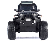 2021 Jeep Gladiator Rubicon Off-Road Pickup Truck Black with Matt Black Top "Off Road" Series 1/24-1/27 Diecast Model Car by Motormax image 4