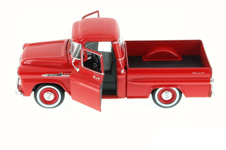 1958 Chevrolet Apache Fleetside Pickup Truck Red 1/24 Diecast Model Car by Motormax image 2