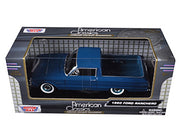 1960 Ford Falcon Ranchero Pickup Blue 1/24 Diecast Model Car by Motormax image 3