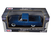 1960 Ford Falcon Ranchero Pickup Blue 1/24 Diecast Model Car by Motormax image 3
